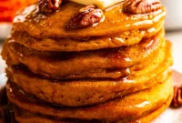 Autumn Spiced Vegan Pumpkin Pancakes