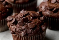 Fudgy Vegan Chocolate Muffins
