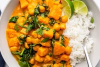 Hearty Sweet Potato Chickpea Curry