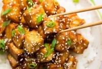 Golden Sesame-Crusted Tofu