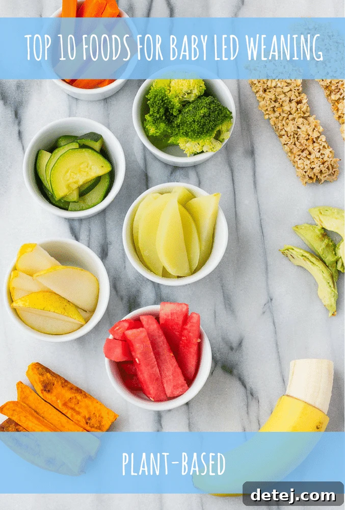 The Top 10 Foods for Baby Led Weaning: Plant-based!