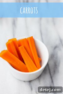 cooked carrots