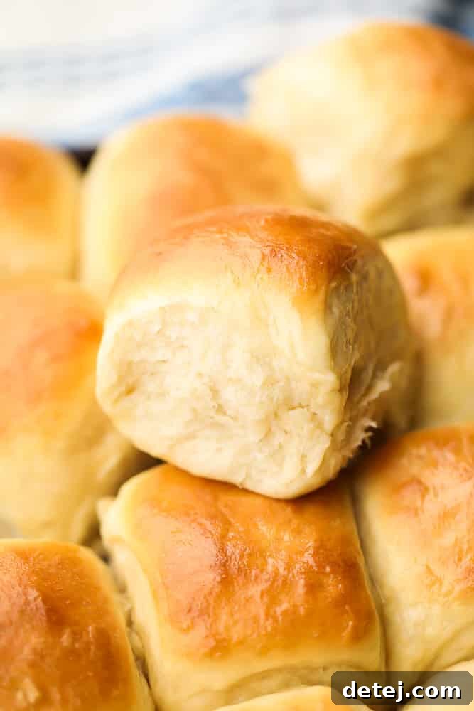 close up of a roll on top of other rolls