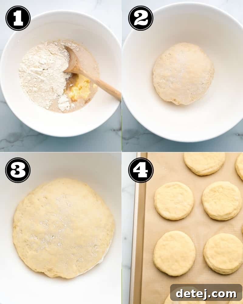A step-by-step collage illustrating the process of making vegan Boston Cream Donuts, from dough preparation to cutting and resting.