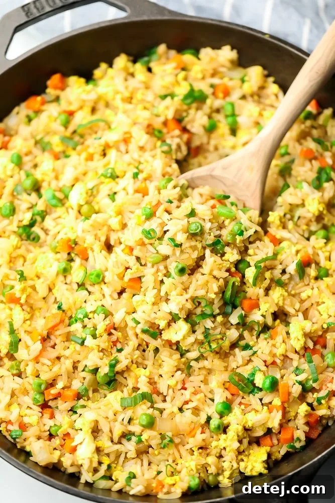 pan full of fried rice