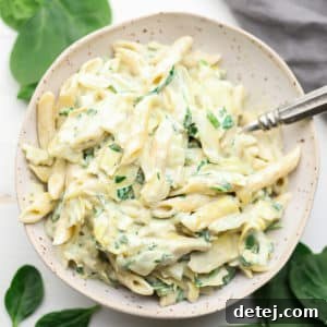 square image with bowl of pasta