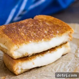 stacked grilled cheese sandwiches