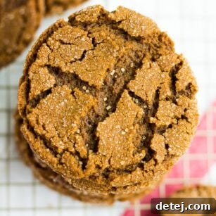 stack of vegan ginger cookies