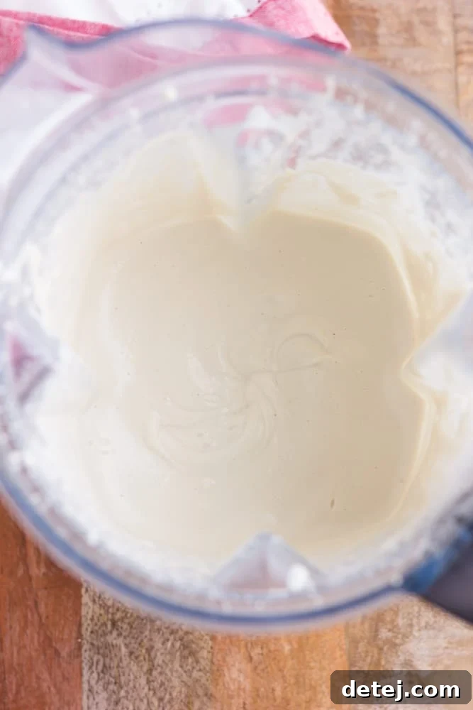 Plant-Based Mayo 6 ingredients for vegan mayo in blender, smooth.