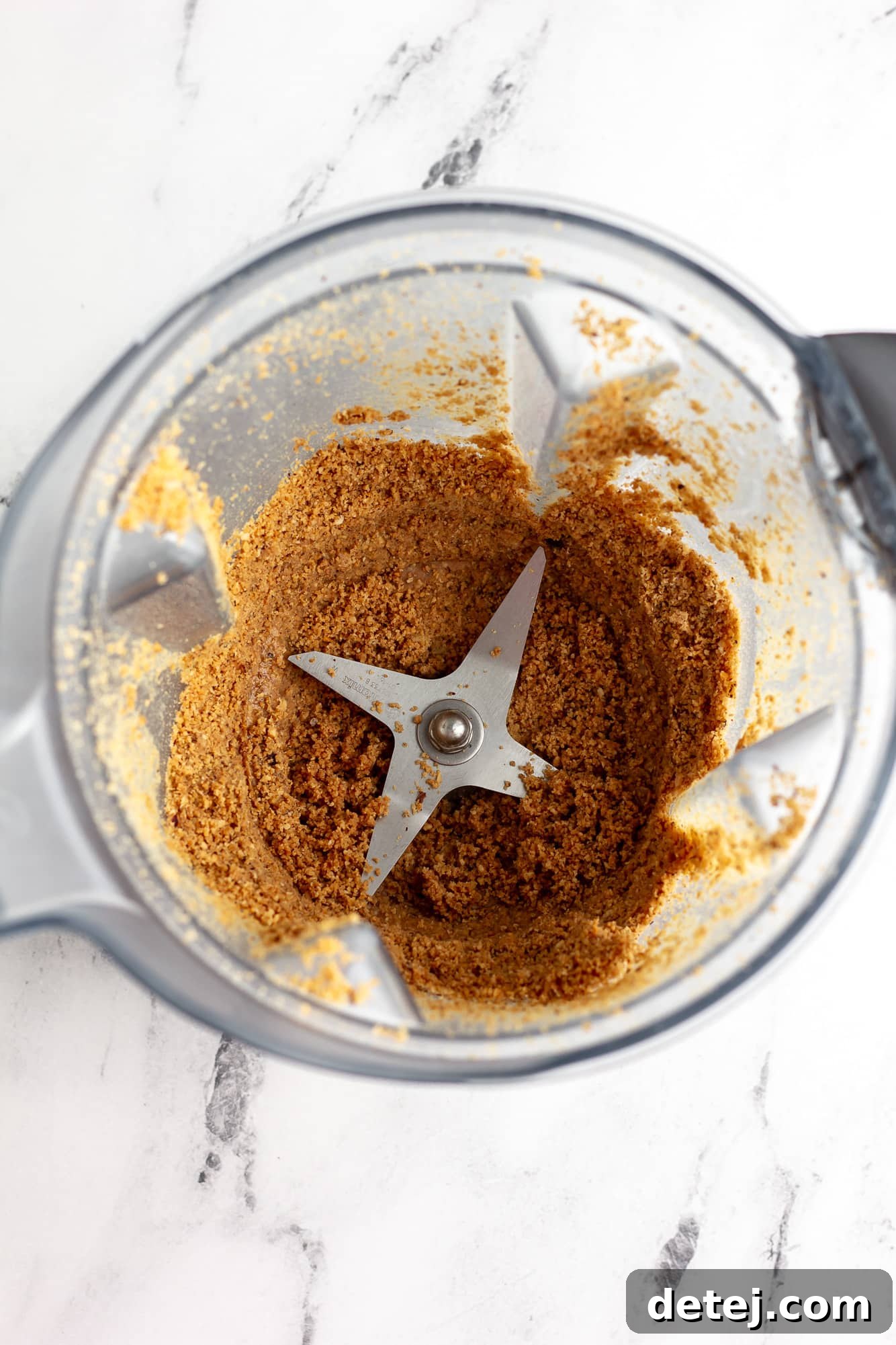 blended hazelnut butter in a blender.