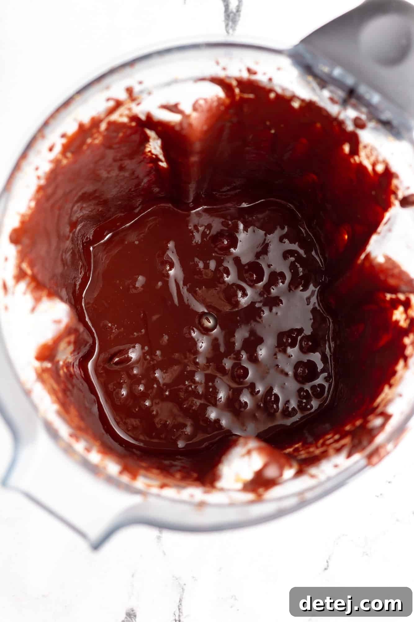 vegan nutella in a blender.