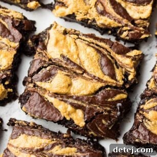 Vegan Peanut Butter Swirl Brownies