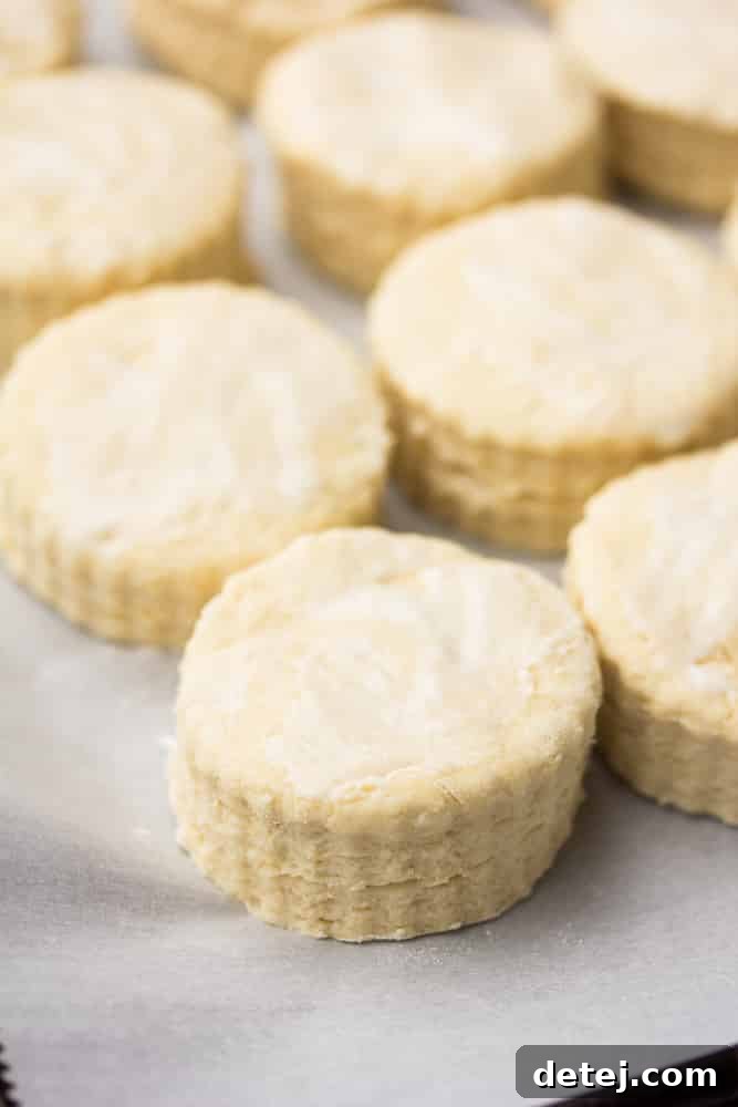A close-up photograph of a cluster of freshly baked vegan buttermilk biscuits, golden brown and perfectly risen, showcasing their inviting crispy exteriors and soft, fluffy interiors.