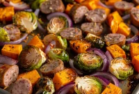 Sweet and Savory Maple Dijon Sheet Pan Dinner