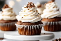 No-Fuss Festive Gingerbread Cupcakes