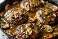 Salisbury Steak and Gravy Warm Fall Comfort