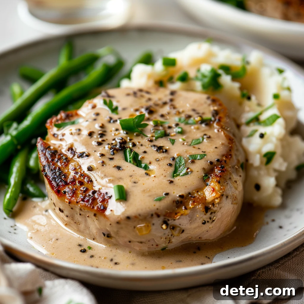 Creamy Garlic Pork Chops