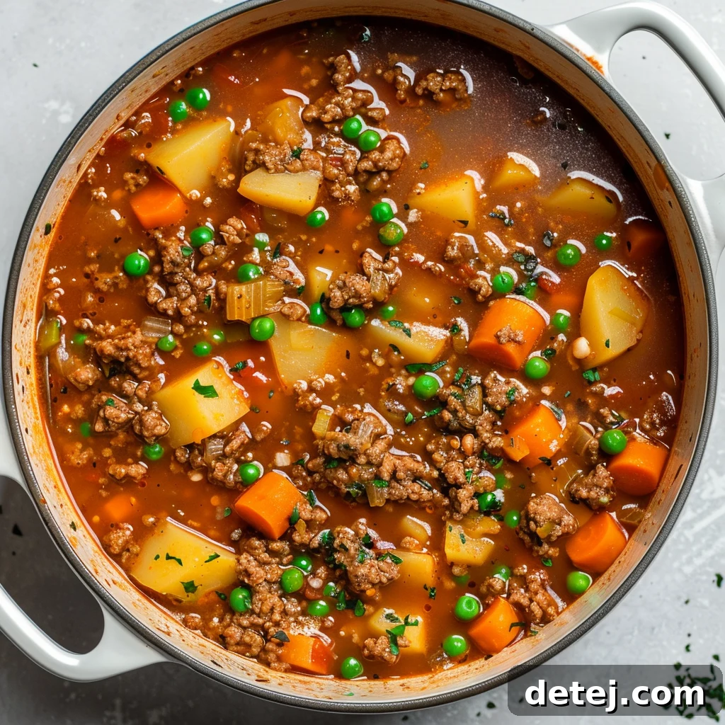 Quick Comfort Beef Stew 4 Easy Hamburger Stew