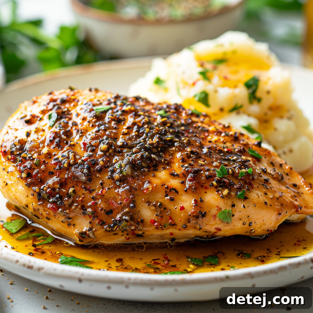 Golden Garlic Butter Chicken 4 Garlic Butter Chicken served with side dish.