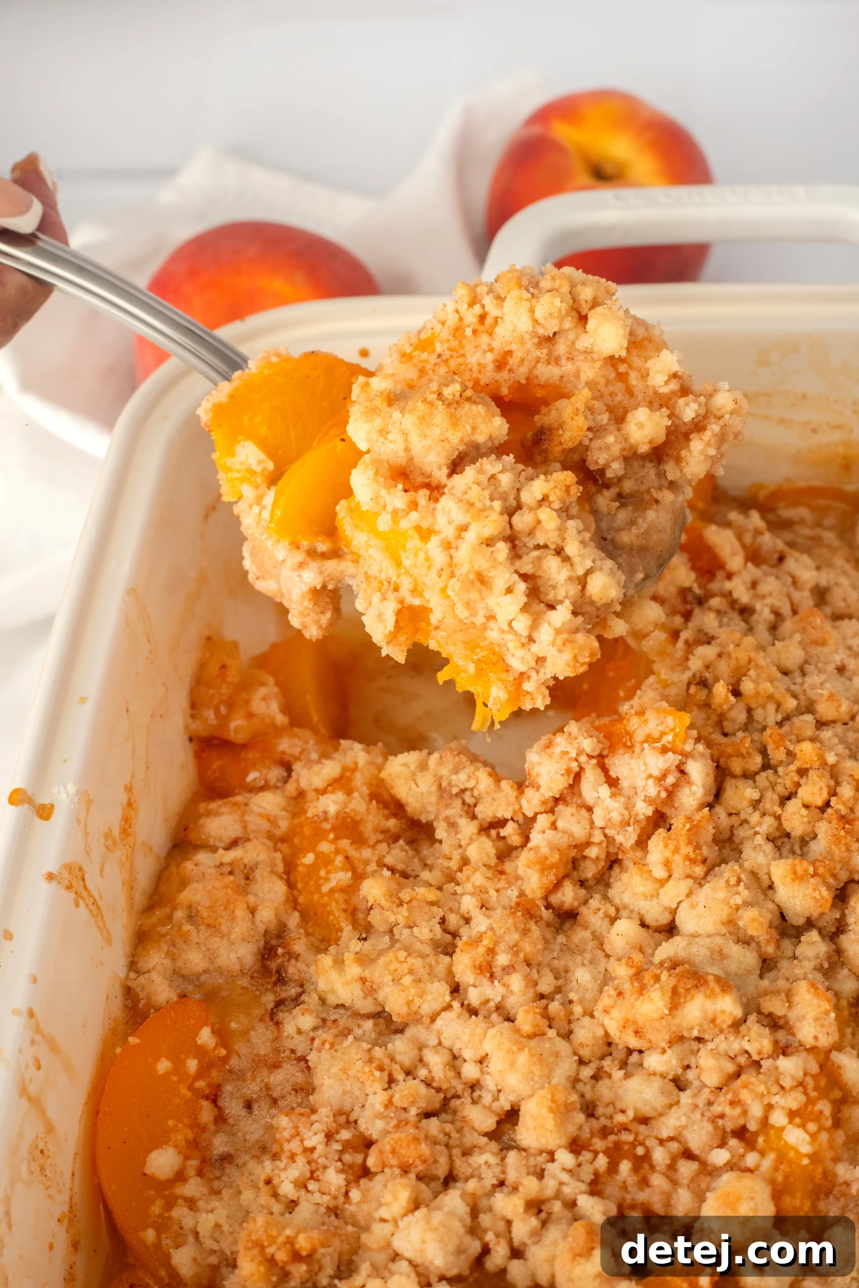 Homemade Peach Cobbler Topping