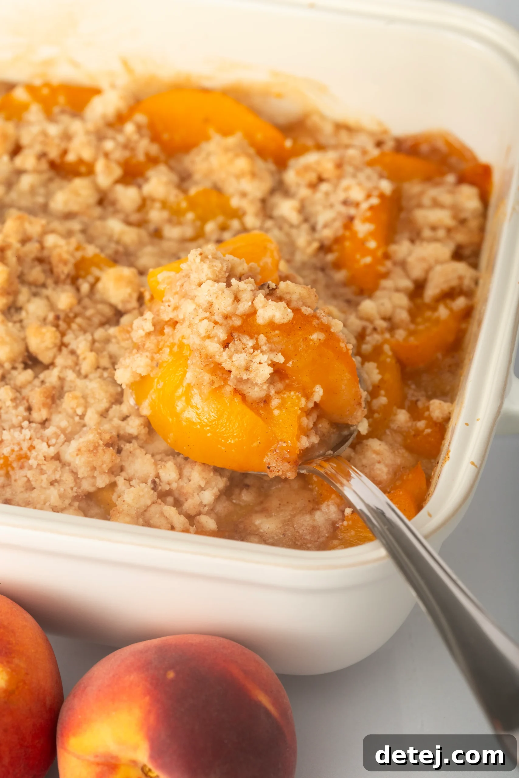 Perfectly Baked Peach Cobbler