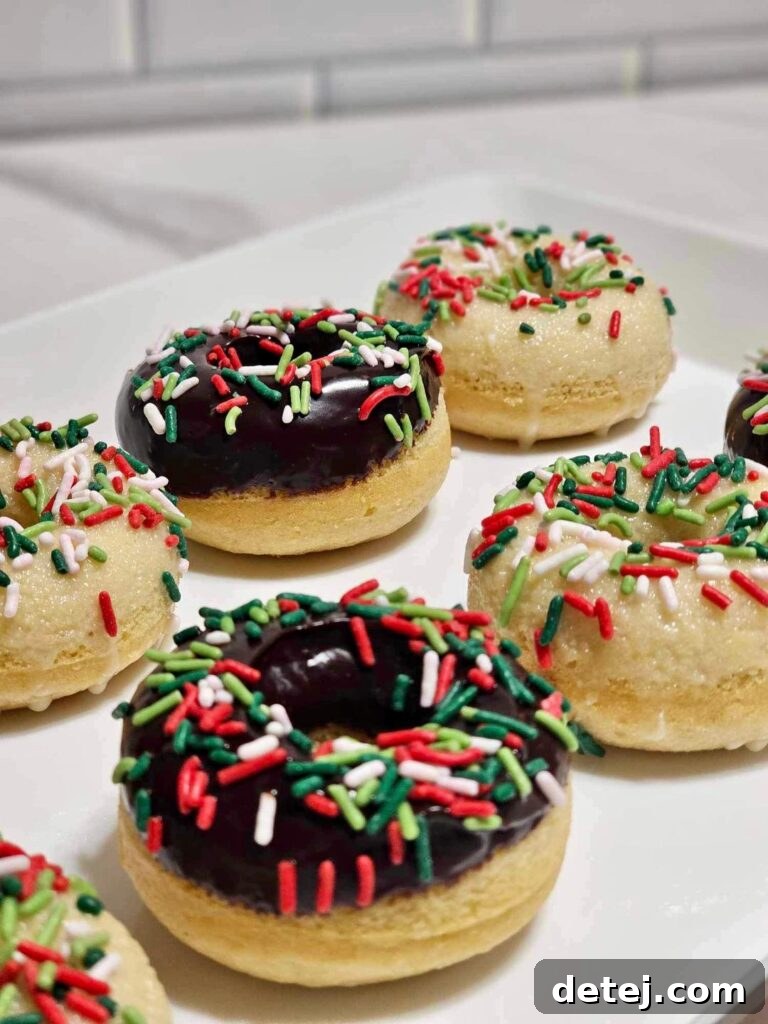 Baked Christmas Donuts