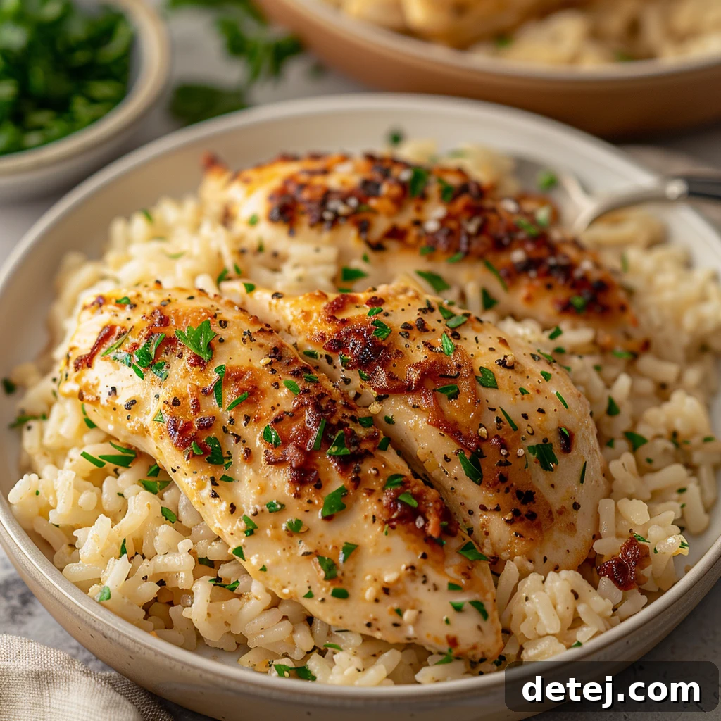 Garlic Parmesan Chicken and Rice