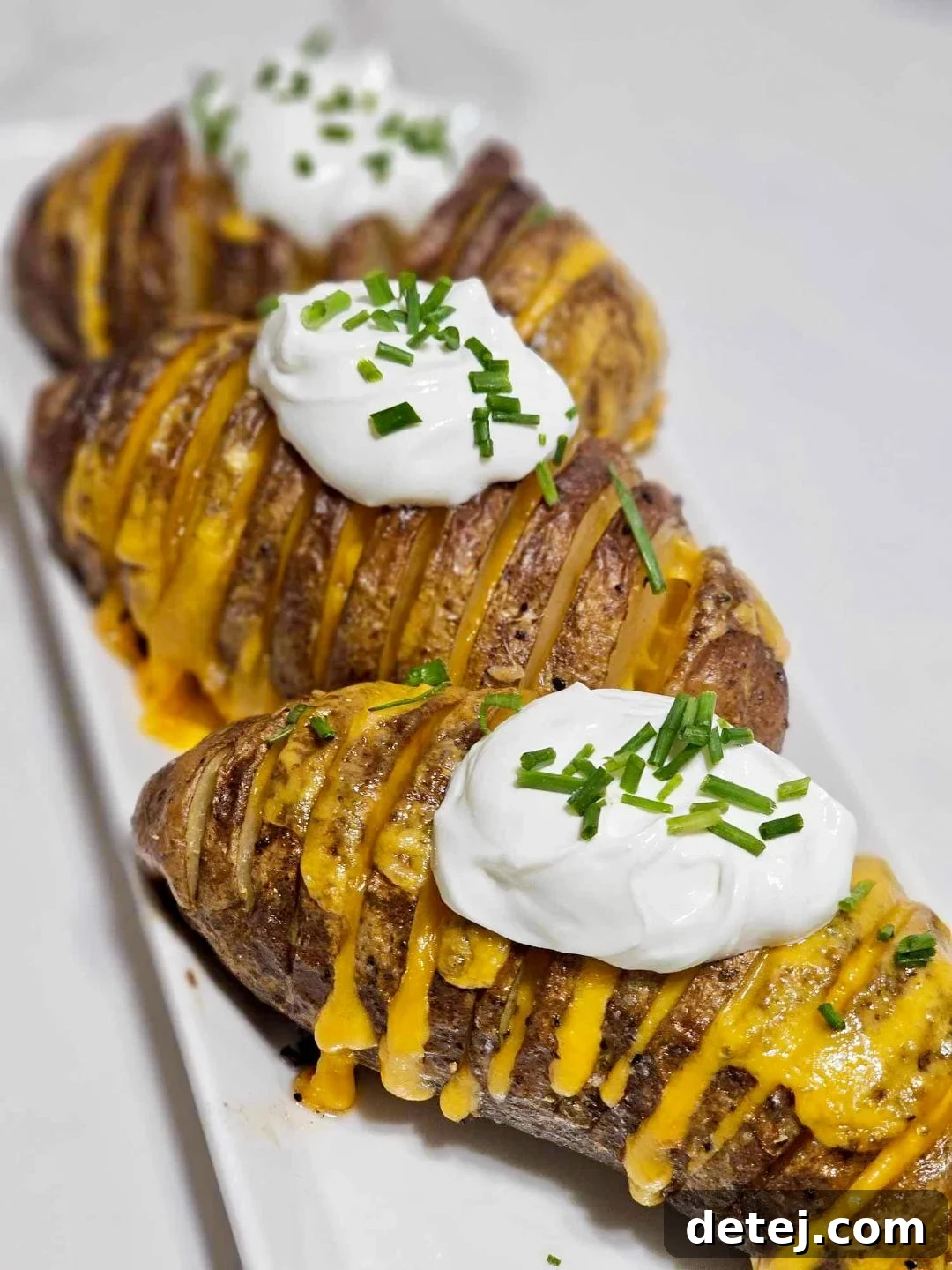 Cheesy Hassleback Potatoes