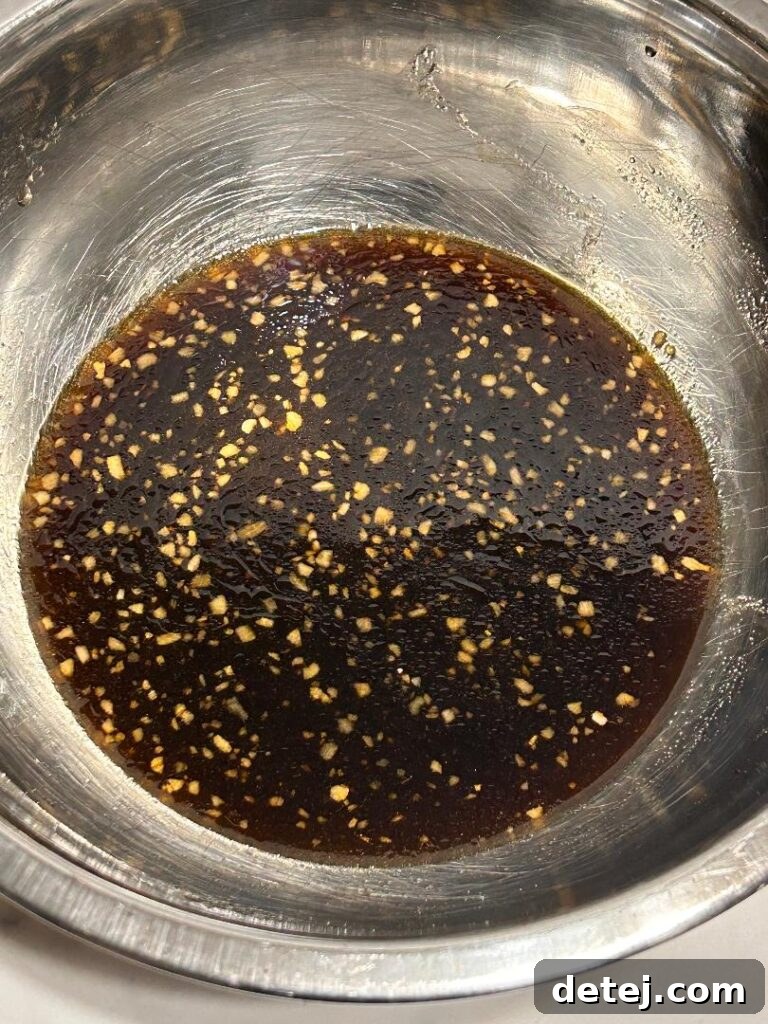 Sticky Bourbon Chicken 2 Marinating chicken for Bourbon Chicken recipe