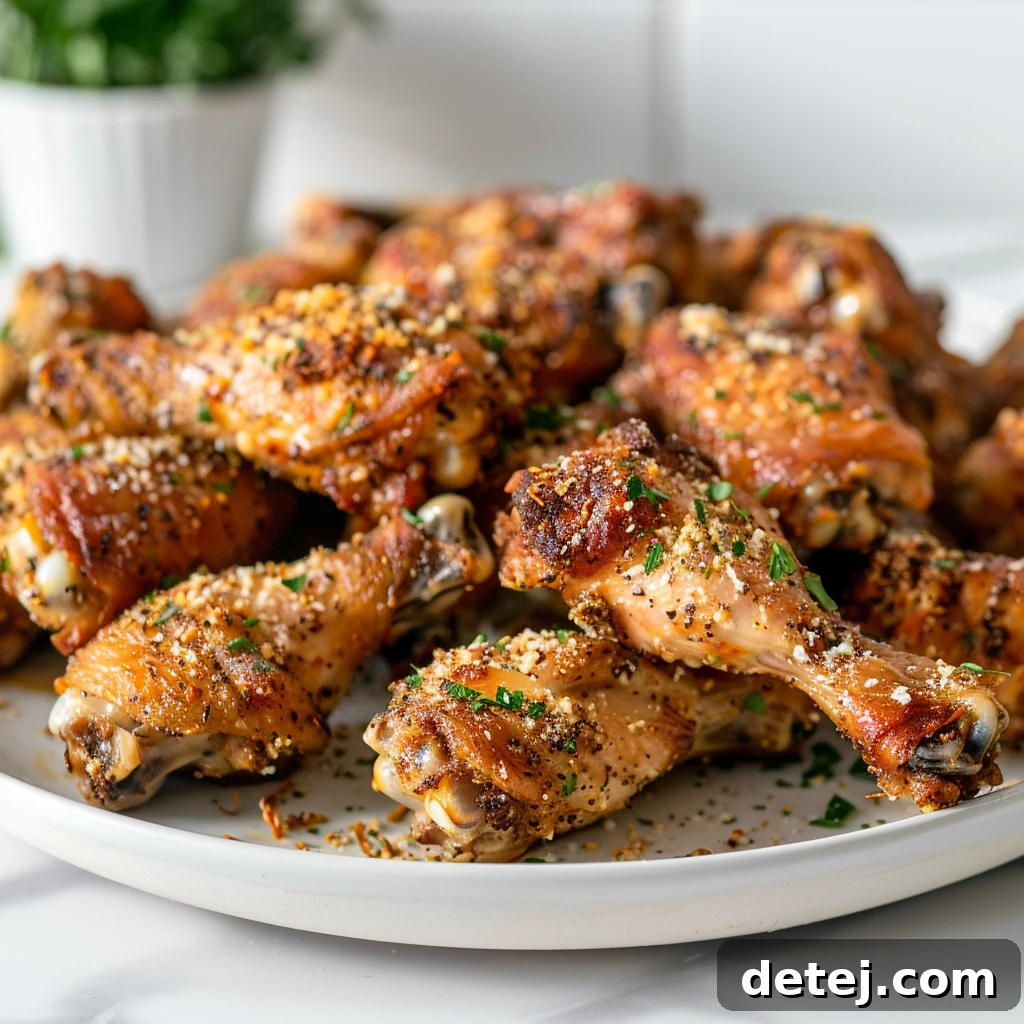 Easy Garlic Parmesan Wings