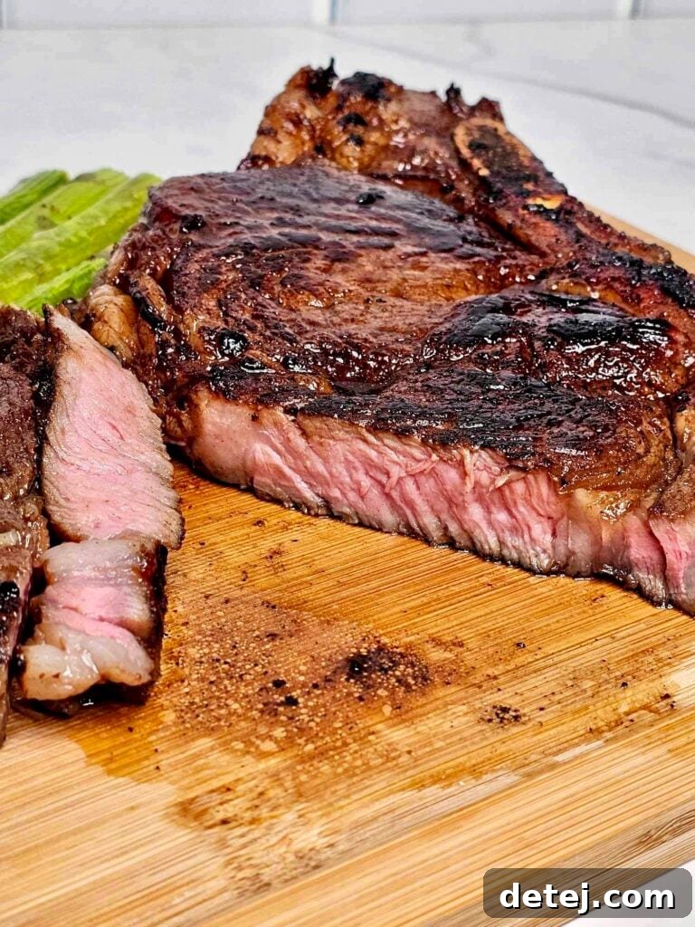 Houston’s Hawaiian Ribeye served with sides