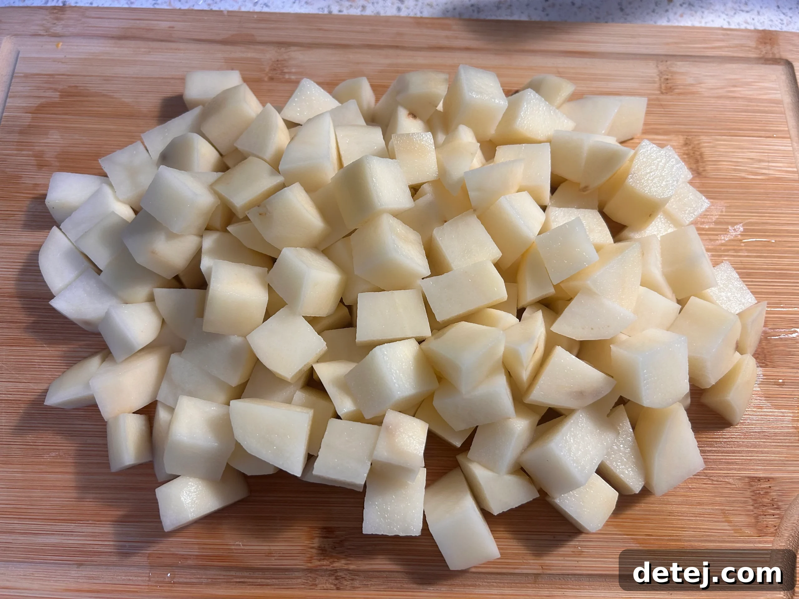 Ingredients for creamy potato soup
