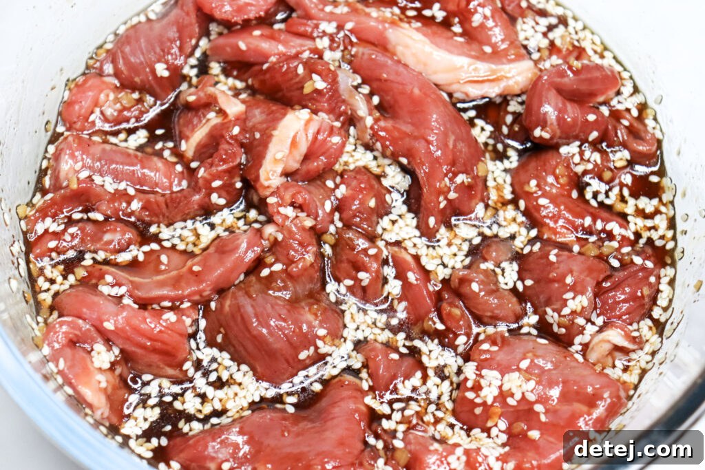 Preparing Teriyaki Beef Marinade