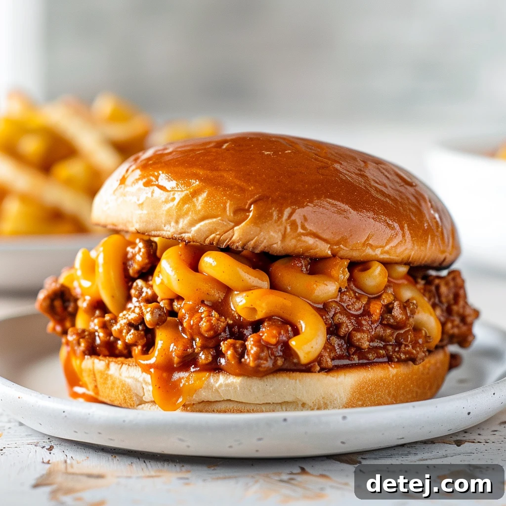 Mac and Cheese Manwich Sloppy Joes Recipe