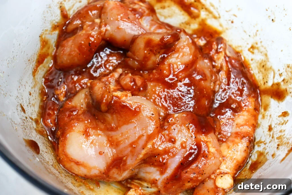 Prepping Chicken Thighs for BBQ