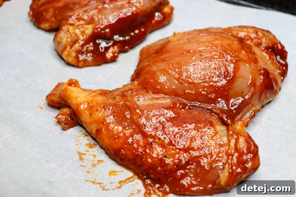 Oven-Baked BBQ Chicken Thighs in the Oven