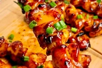 Oven Roasted Bang Bang Chicken Skewers