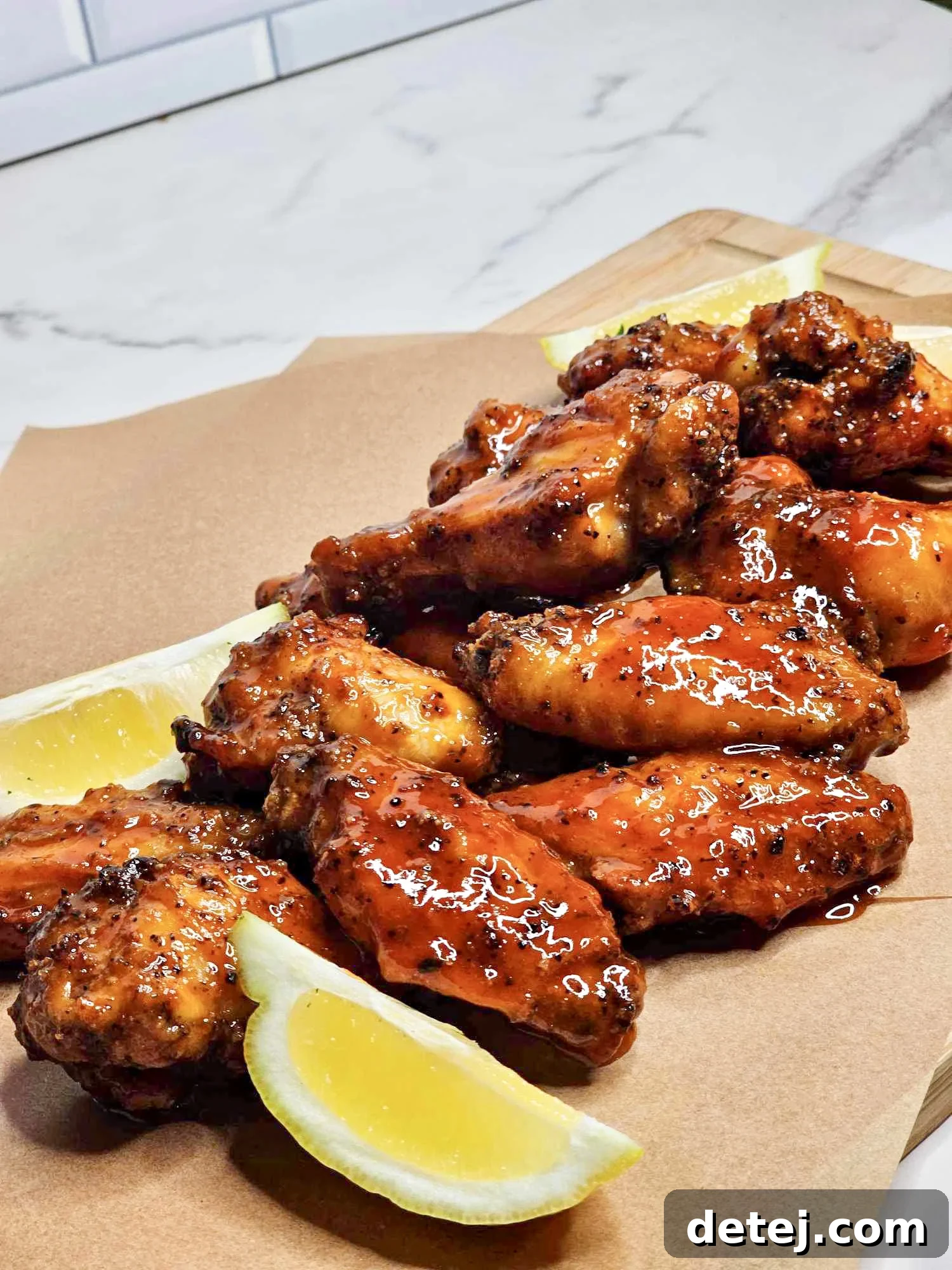 Hot Honey Lemon Pepper Chicken Wings