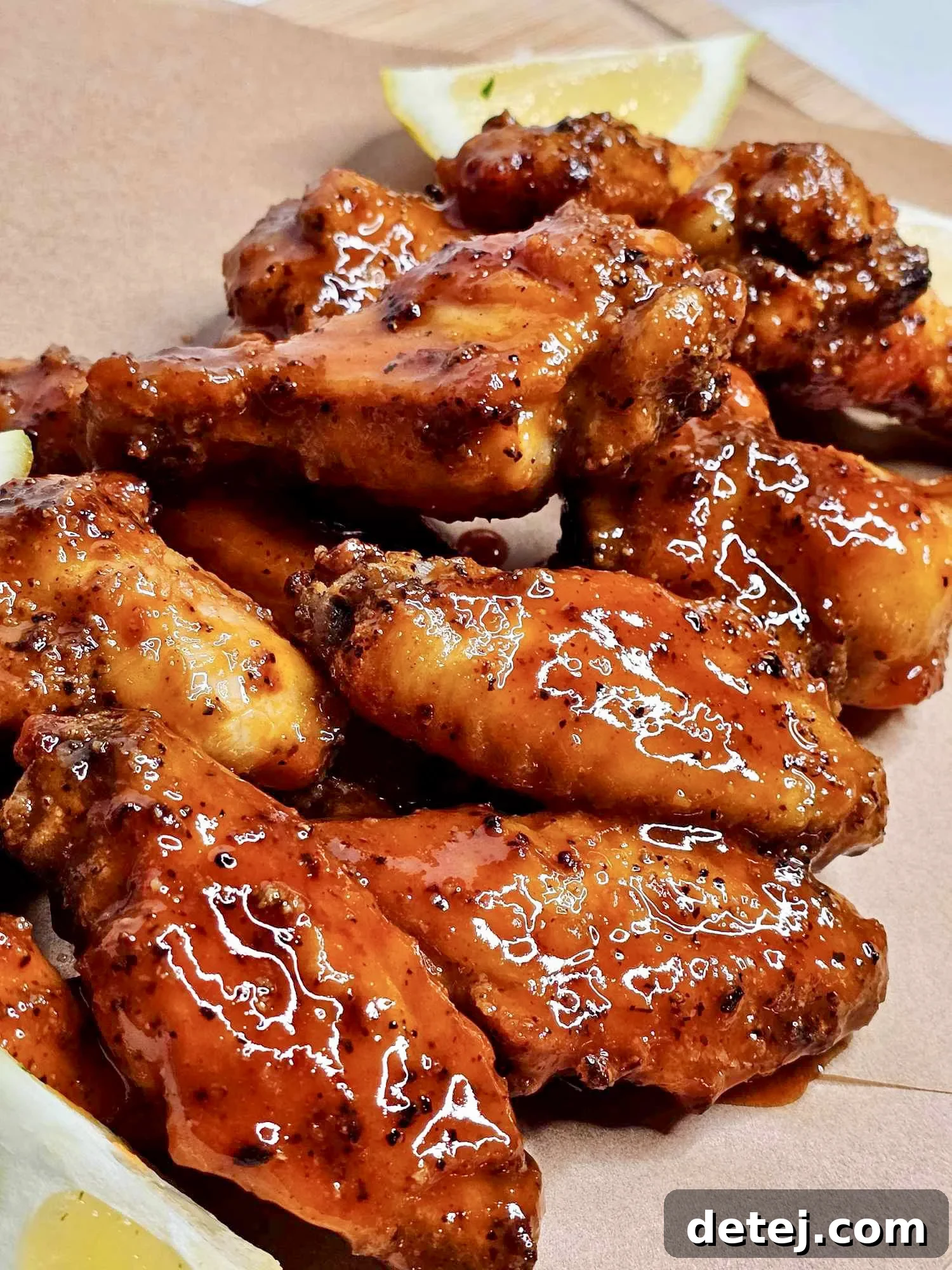 Hot Honey Lemon Pepper Chicken Wings