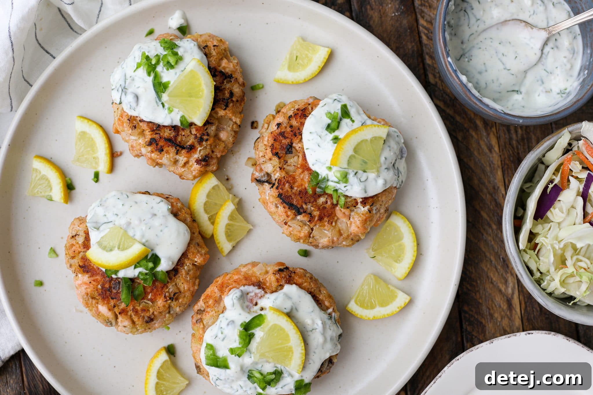 Four Ingredient Salmon Burgers - Healthyish Foods
