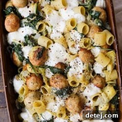 Spinach and Artichoke Bake with Chicken Meatballs – Healthyish Foods