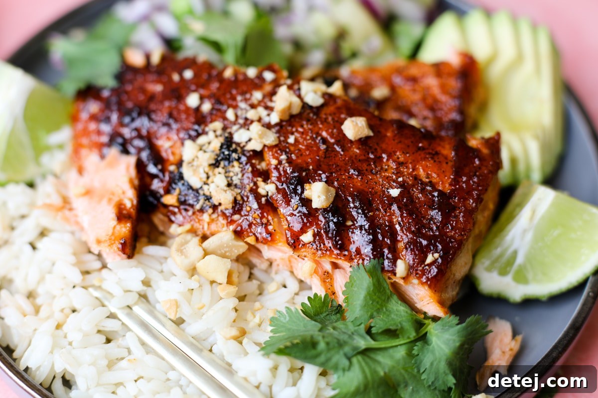 BBQ salmon bowl - Healthyish Foods