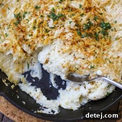 Parmesan Mashed Cauliflower Gratin