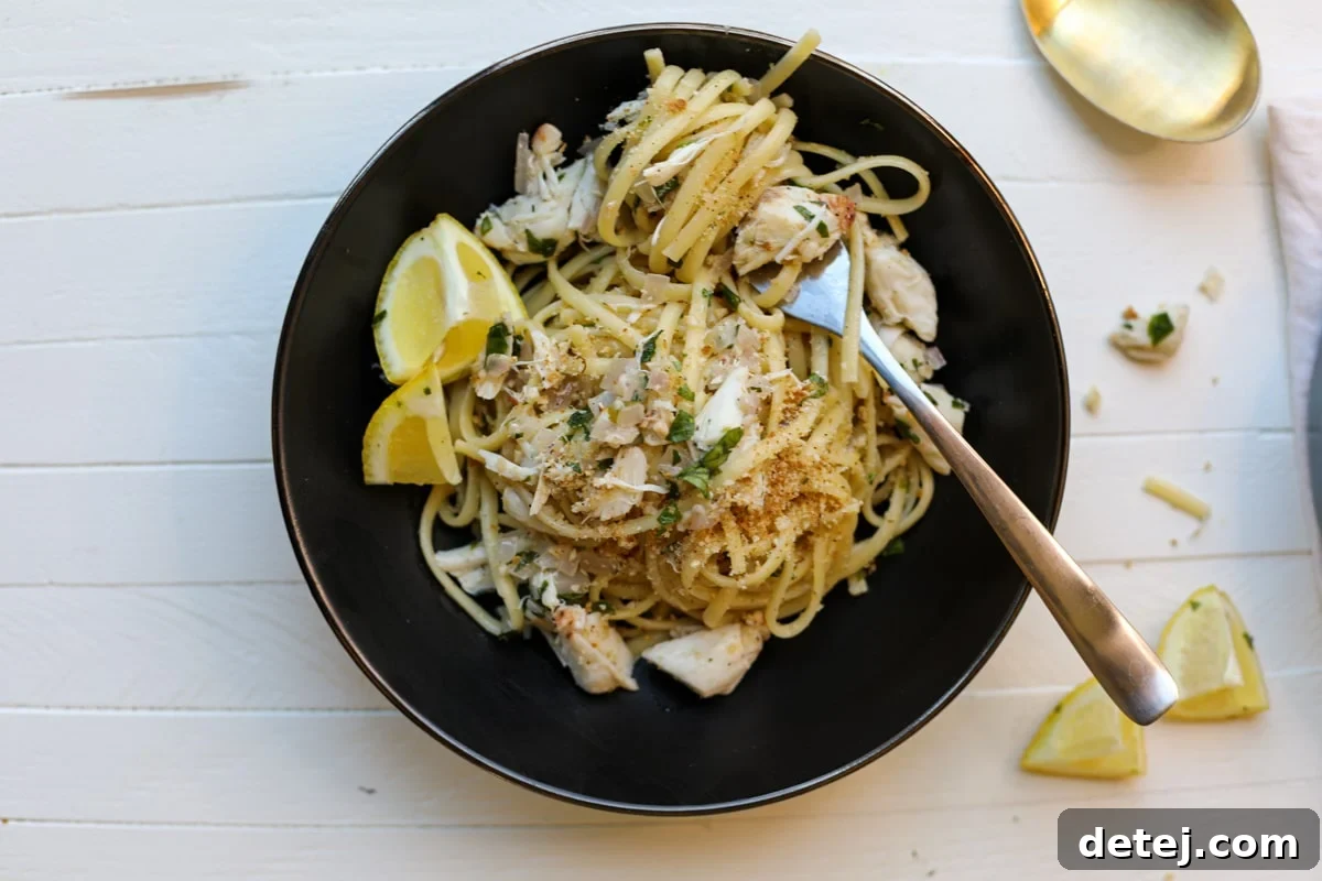 Linguini with Crab – Healthyish Foods