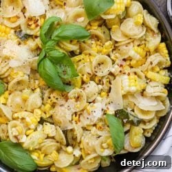 Summer Pasta with Zucchini, Squash and Corn