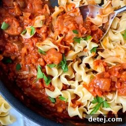 Hearty Veggie Bolognese with Egg Noodles