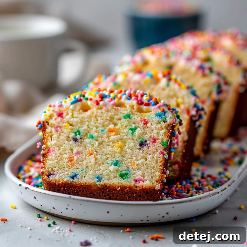 Easy Funfetti Vanilla Pound Cake