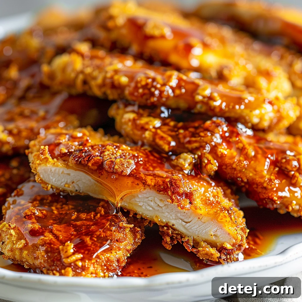 Baked Crunchy Hot Honey Chicken