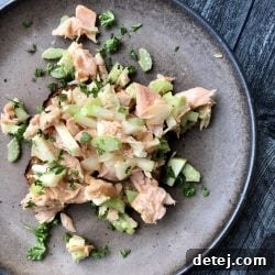 Creamy Salmon Salad with Spicy Creamy Sauce - Healthyish
