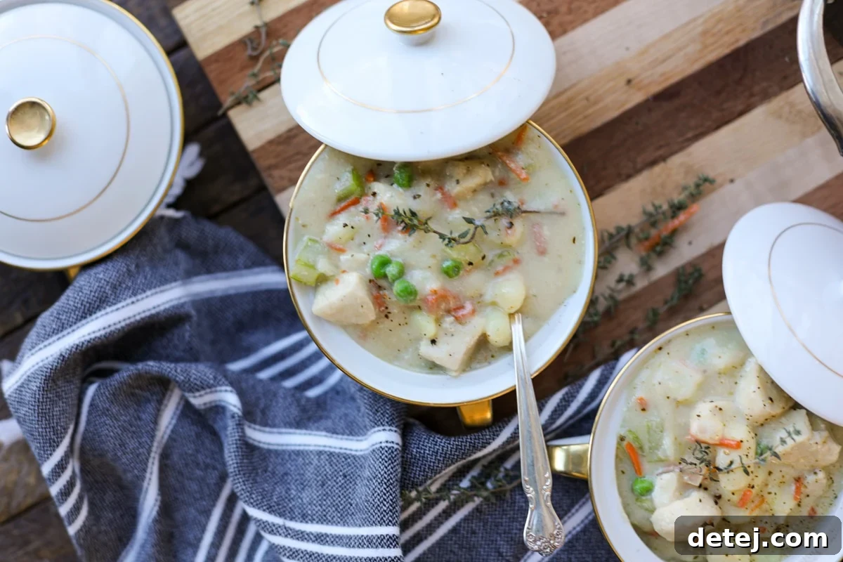 Healthy Chicken Pot Pie Soup – Wholesome Comfort Food